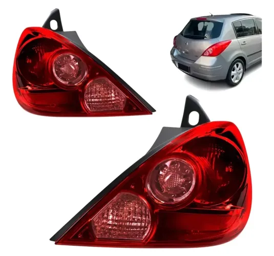Lanterna Tiida Hatch 2008 á 2013, lado direito. 