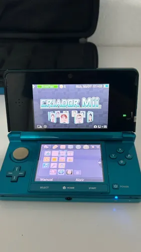 Nintendo 3DS Aqua Blue Completo Usado