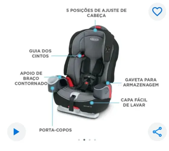 Cadeira de carro infantil Graco