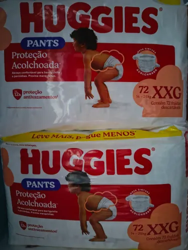 Fralda promoção 85 reais cada pacote