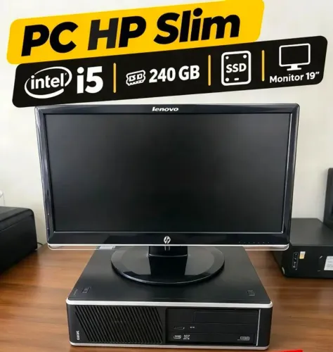 Computadores Slim HP + Monitor 19"