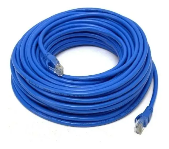 Cabo de Rede Internet 15 Metros RJ45 com Conector Novo Pronto pra Uso