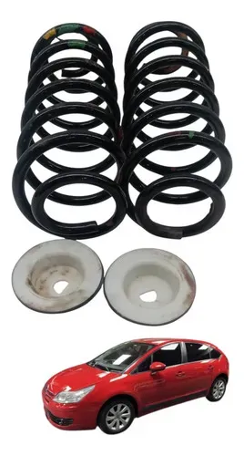 Par Molas Traseiras Citroen C4 Glx Hatch 2013 2014 2015