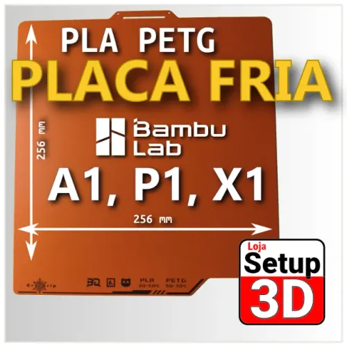 Placa fria de Impressão CryoGrip Pro Frostbite 256x256 - BambuLab A1