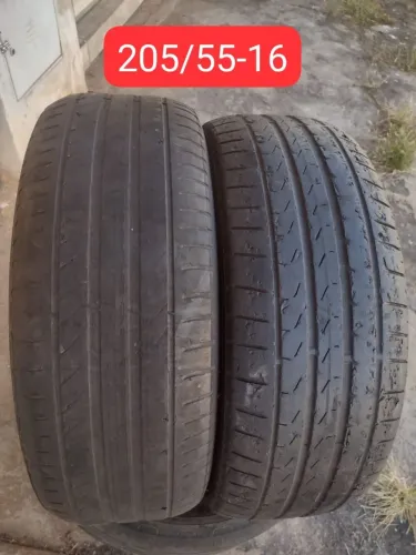 2 pneus 205/55-16 usados