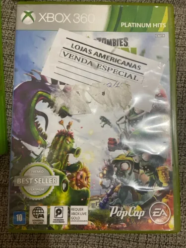 Jogo Xbox 360- Plants vs. Zombies