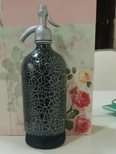 garrafa vidro para decoração cia antarctica paulista 50 anos customizada