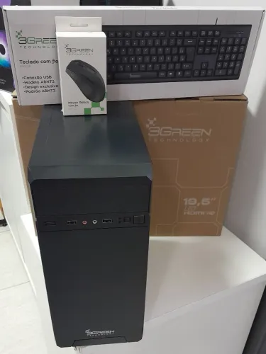 PC completo I5 2400 com 8GB de memoria Ssd 240Gb e motinor 3Green de 19.5