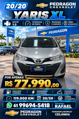 Toyota Yaris XL Sedan 1.5 Flex 16V 4P Aut. 2020