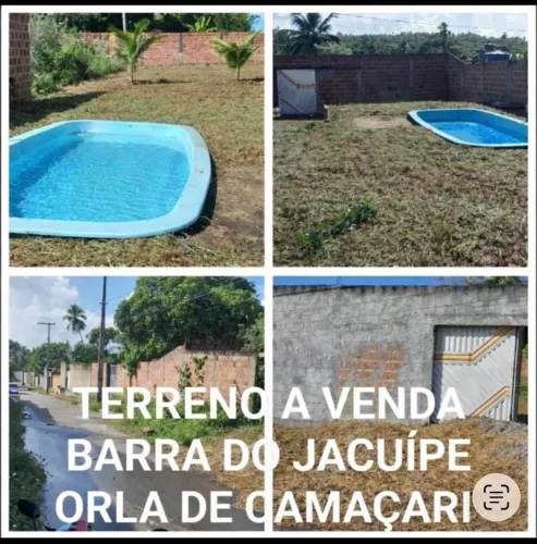 Terreno em uma área boa ja murado com piscina em boas condições ja pra construir 