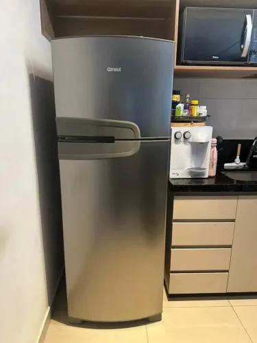 Geladeira Consul Frost Free Dúplex 340L Inox