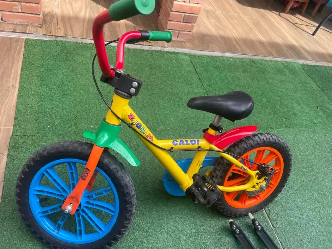 Bicicleta infantil Caloi freio a disco