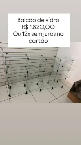 BALCÃO DE VÍDRO
