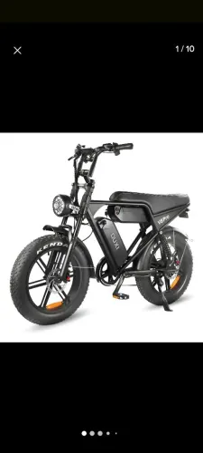 Bicicleta Elétrica V8 Pro S Com Garupa 1000w C/2x Baterias Preto