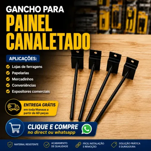 ganchos para painel canaletado