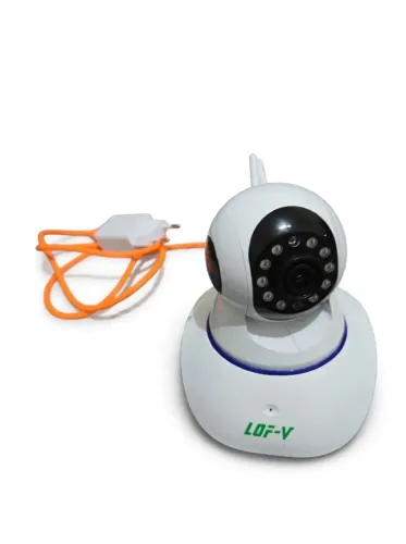 Câmera De Segurança Wifi Robo 360 Graus Ip 3 Leds Visão Noturna