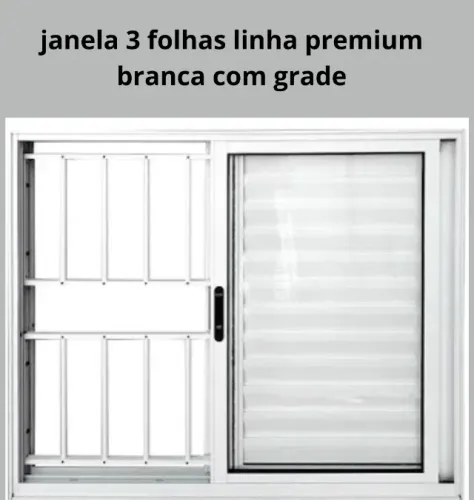 JANELA VENEZIANA 3 FOLHAS LINHA PREMIUM 100X100 PAGAMENTO NA ENTREGA