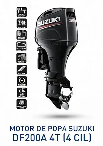 Motor Suzuki 200 AZX (4cc) 4T - Motor de Popa