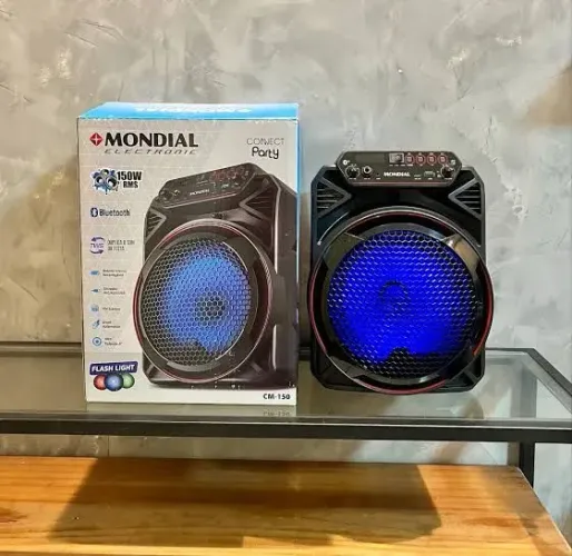 Caixa de som Bluetooth 150w Mondial 127v