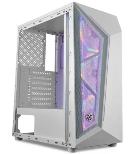 GABINETE GAMER TGT CARBON, RAINBOW, MID-TOWER, LATERAL DE VIDRO, BRANCO
