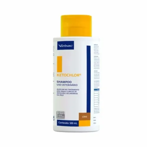 Shampoo Antisséptico/limpeza Ketochlor Sis Virbac 500 Ml Suave