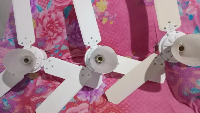 Ventilador De Teto Tron Modelo Marbela Branco 3 pás