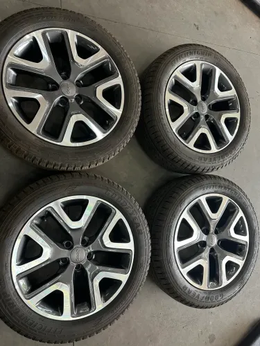 Rodas 18 jeep renegade, compass Fiat toro+ pneus Goodyear 