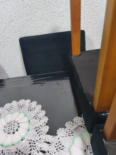 MESA DE VIDRO 6 CADEIRAS