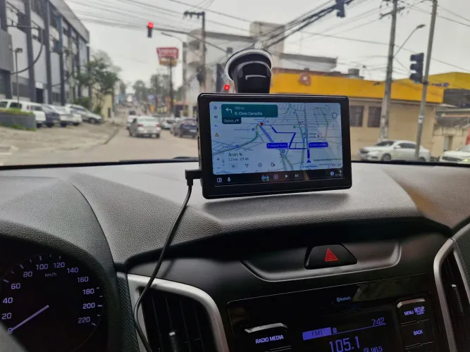 Kit multimidia Tela CarPlay portátil