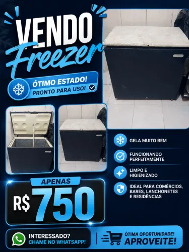 Freezer horizontal gelando muito