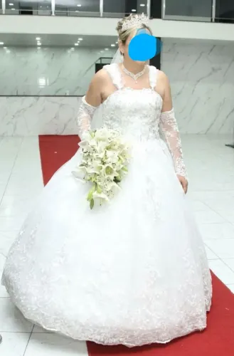 Vestido tomara que caia de noiva 