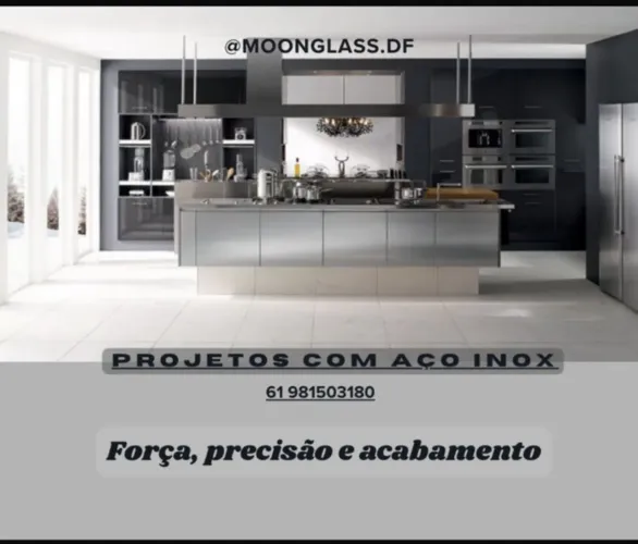 Trabalhos sofisticados em inox 