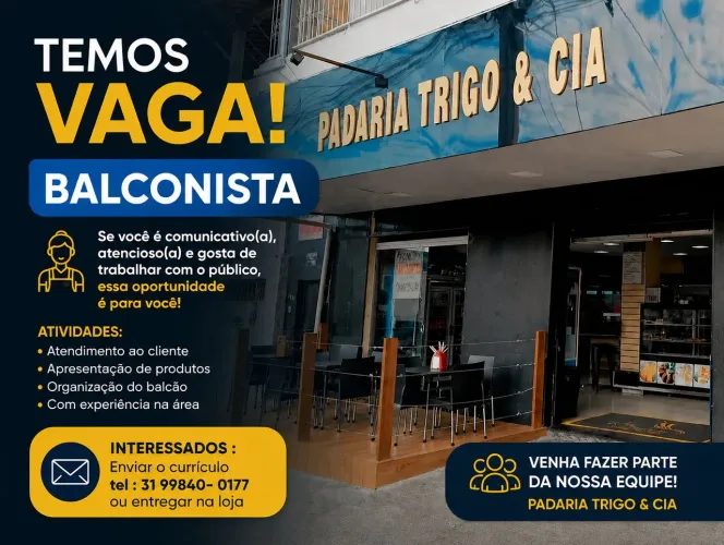 ESTAMOS CONTRATANDO  BALCONISTA 