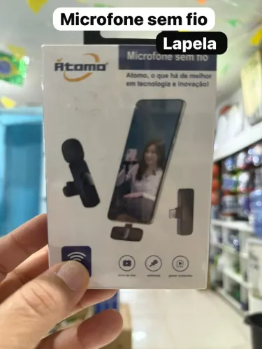 Microfone Lapela Sem fio