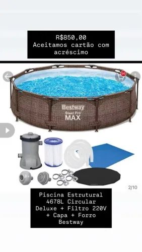 Piscina 4678 L , com bomba 