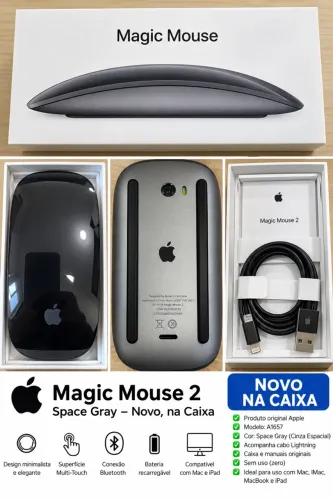 Magic Mouse 2 space gray novo