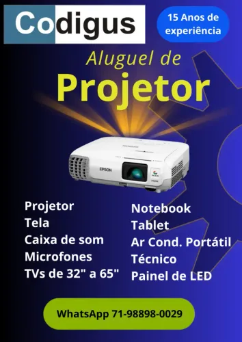 Aluguel de projetor para eventos