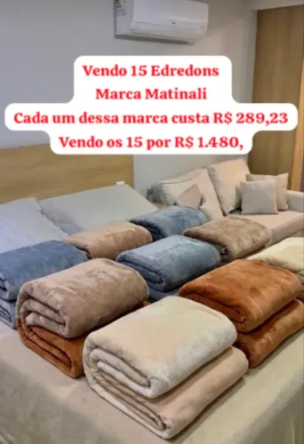 Lote 15 Cobertores Luxo Matinali - Ideal para Pousadas e Hotéis