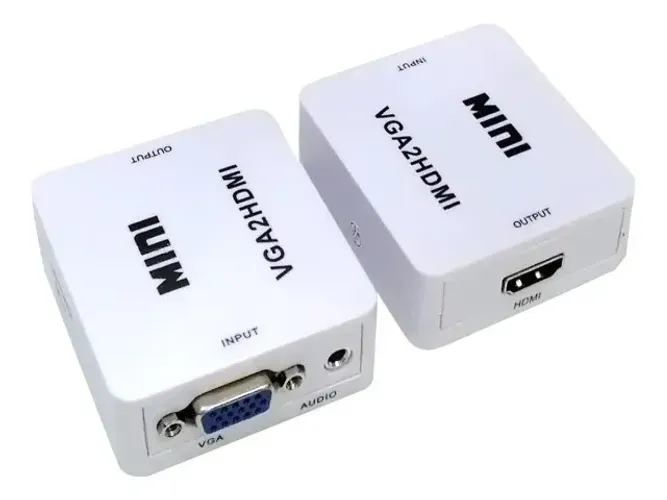 Adaptador de vga fêmea para hdmi macho - Bairro Vale do Ipê