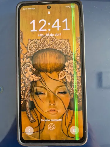  Samsung Galaxy A73 128GB Prata - Funcionando bem, com defeito na tela