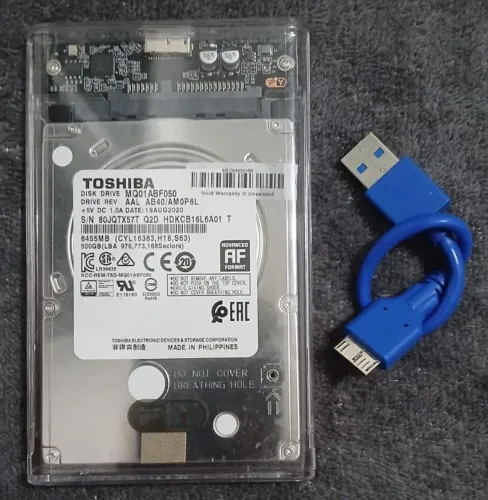 HD externo 500 gb