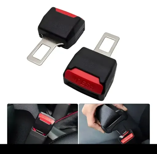 Par de Encaixe Cinto Fivela para Tirar Som Ruído Sensor de Cinto do Carro Universal