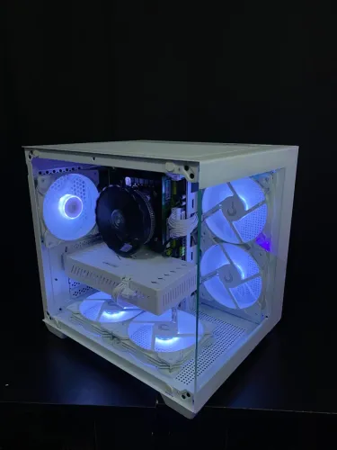PC GAMER BRANCO intel 2680v4 16gb RAM ddr4 RX 580 8gb SSD 480gb FAÇO ENTREGA ACEITO CARTÃO
