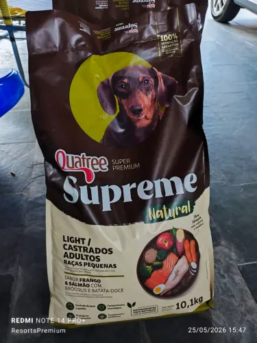 Ração Quatree Supreme 10,1 kilos,  para animais pequenos 
