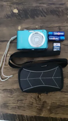 ? Câmera Digital Samsung ES29 ? Digicam Y2K Azul Turquesa ?