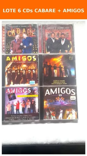 Lote 6Cds Cabaré +Amigos
