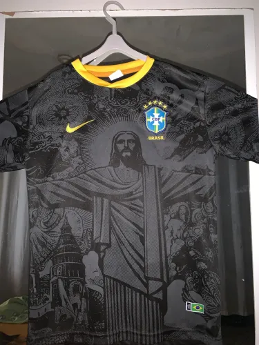 Camisa do Brasil, Estampa Cristo Redentor (Unissex, Tamanho G)