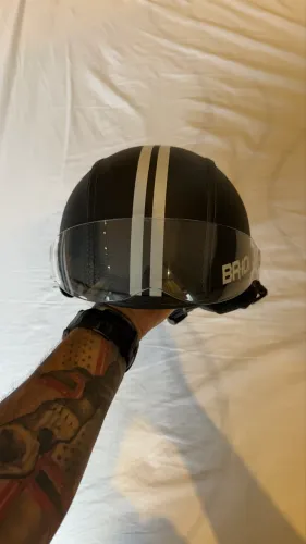 Capacete Coquinho Scooter Bike Moto Elétrica E-bike Patins Patinete - Viseira Cristal G
