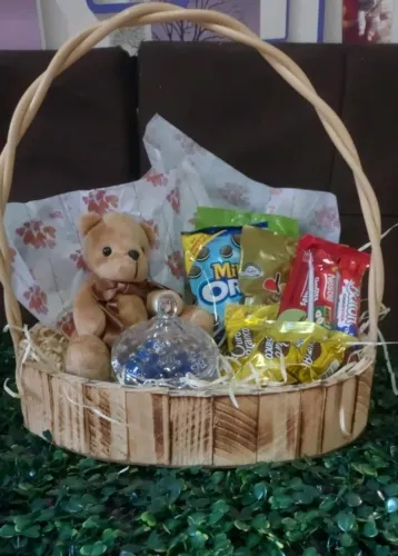 A Cesta Sweet Fun- Cesta de café da Manhã