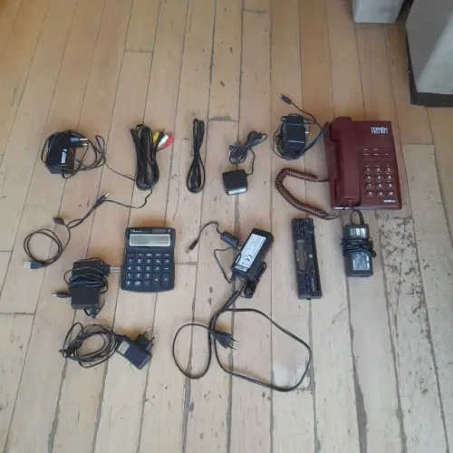  kit cabos carregadores vga telefone intebras calculadora para peças 